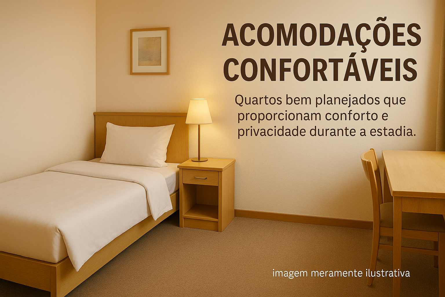 Acomodações Confortáveis